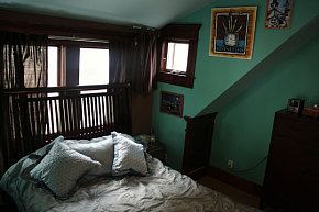 110平米地中海复古风格卧室背景墙装修设计