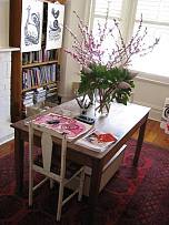 78平米混搭风格两居室书房书桌图片