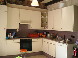 古典欧式风格公寓厨房整体橱柜设计图片