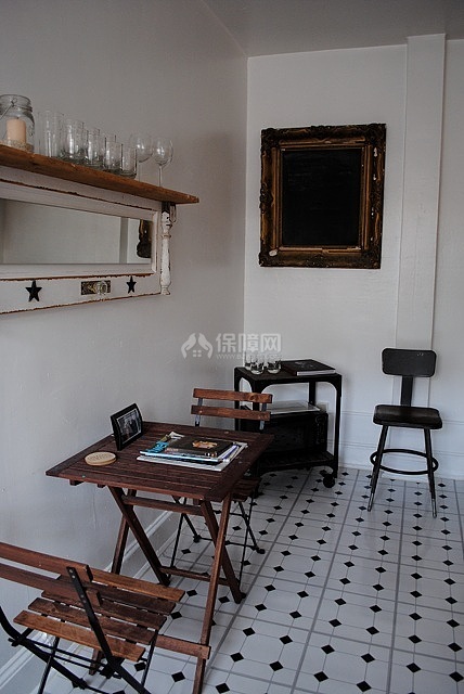 深褐色的混搭情 单身森系简约屋 公寓装修,80平米