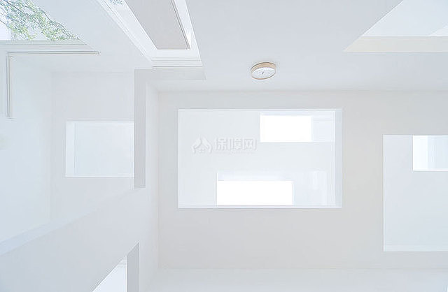 白色立体几何房屋 另类家居体验 别墅装修,富裕型装