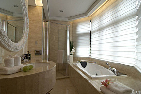 新古典豪宅浴室设计效果图