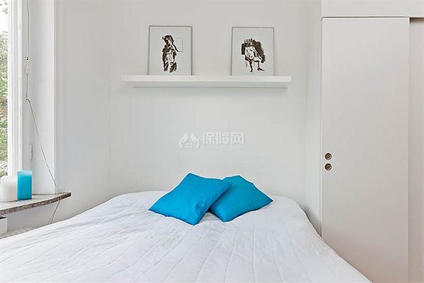 女生的獨愛水藍凈白世界 簡約舒適一居 公寓裝修,8