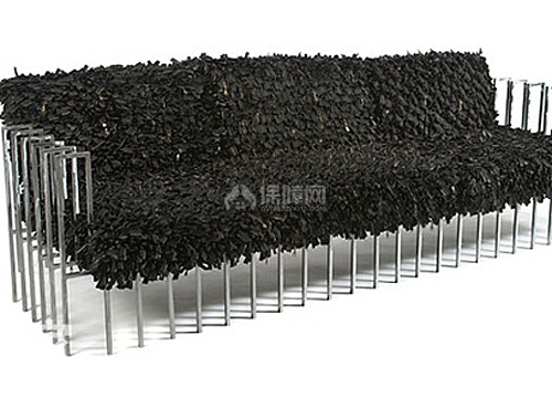 赤裸裸的钢架沙发rnrn　　特点：大胆的设计一定会