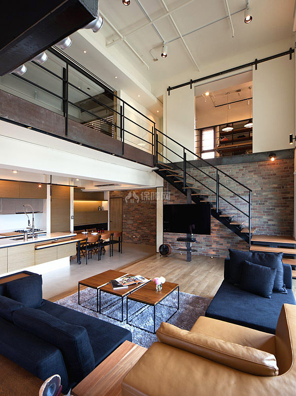 台湾温馨三口之家 超现代LOFT loft风格,跃