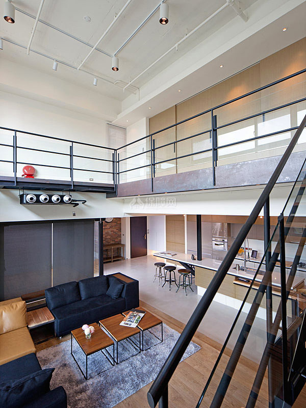 台湾温馨三口之家 超现代LOFT loft风格,跃