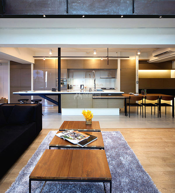 台湾温馨三口之家 超现代LOFT loft风格,跃