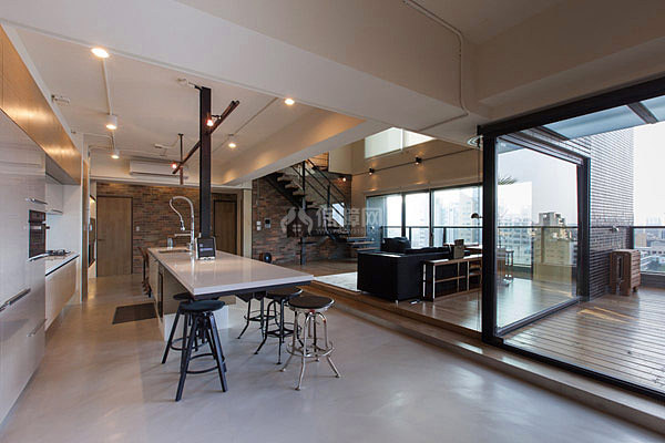 台湾温馨三口之家 超现代LOFT loft风格,跃