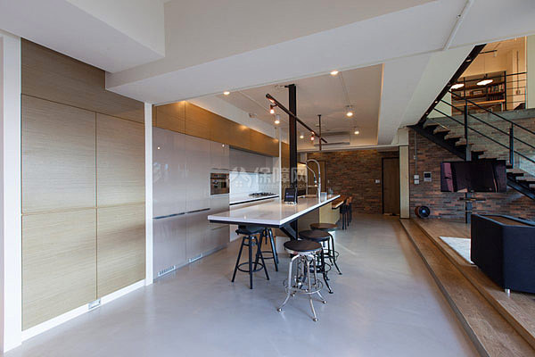 台湾温馨三口之家 超现代LOFT loft风格,跃