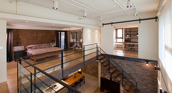 台湾温馨三口之家 超现代LOFT loft风格,跃