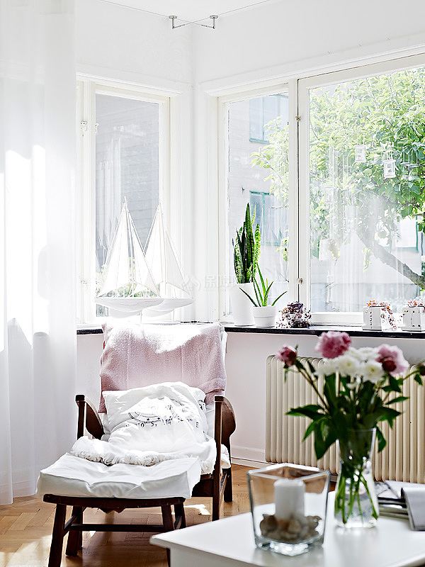 白色清新家 简约时尚北欧风 二居室装修,110平米