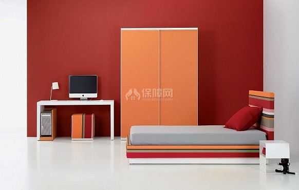 糖果色繽紛家 可愛休閑臥室裝 80平米裝修,經(jīng)濟(jì)型