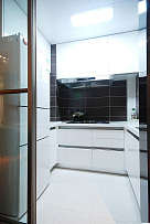 82平米简约舒适风格两居室卫生间整体橱柜设计