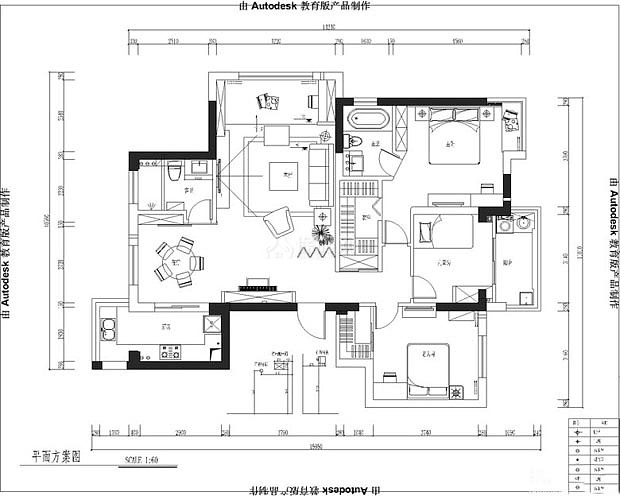 150平新古典風(fēng) 奢華高貴三居室 三居室裝修,14