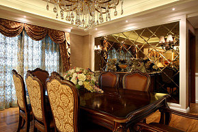奢华欧式古典餐厅装饰效果图