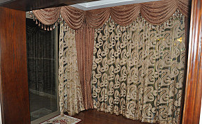 欧式风格室内窗帘图片