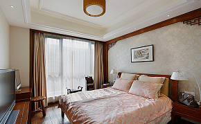 中式风格古朴卧室效果图片