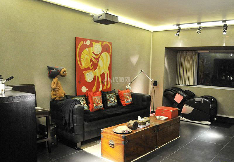 loft简约家居视听室图片