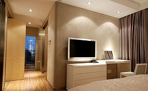 现代奢华两室一厅卧室电视柜图片