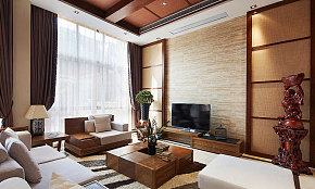 东南亚风格复式家居客厅图片