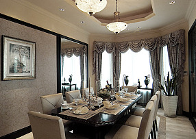 中海翡翠别墅欧式餐厅装饰设计