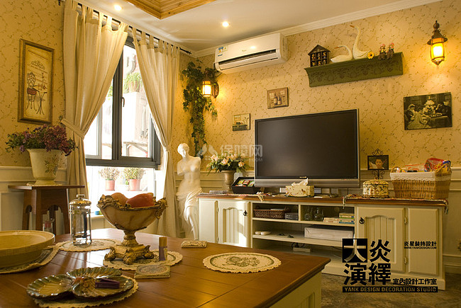 風(fēng)情與樸素兼具 暖暖的美式鄉(xiāng)村三居 阿喜,大炎演繹