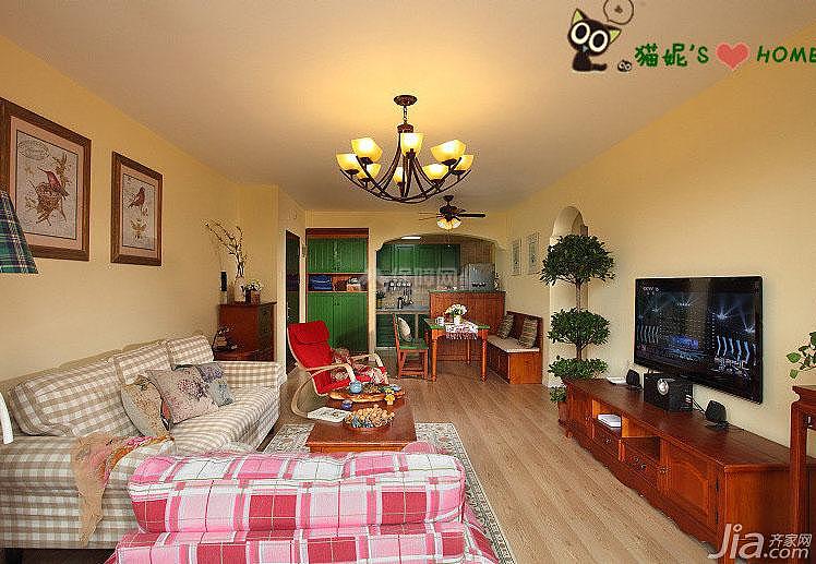 從陽(yáng)臺(tái)看過(guò)去整個(gè)客廳和餐廳的全景，這房子最?lèi)?ài)的就是