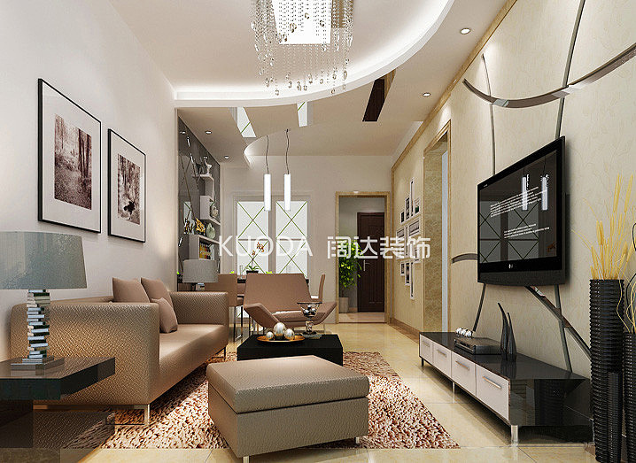 楼盘地址：经典双城  建筑面积：89平米设计专属：