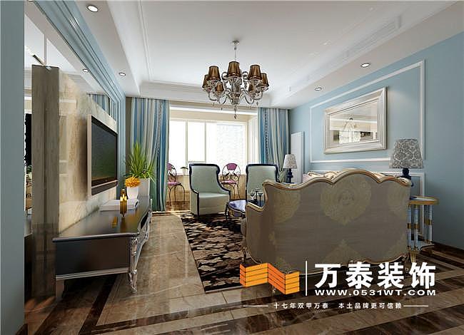  以下这套济南万泰装饰装修的案例是位于中海国际社