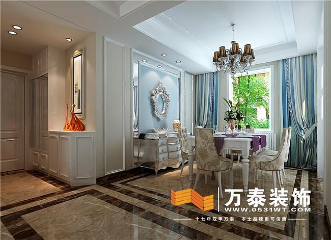   以下这套济南万泰装饰装修的案例是位于中海国际社