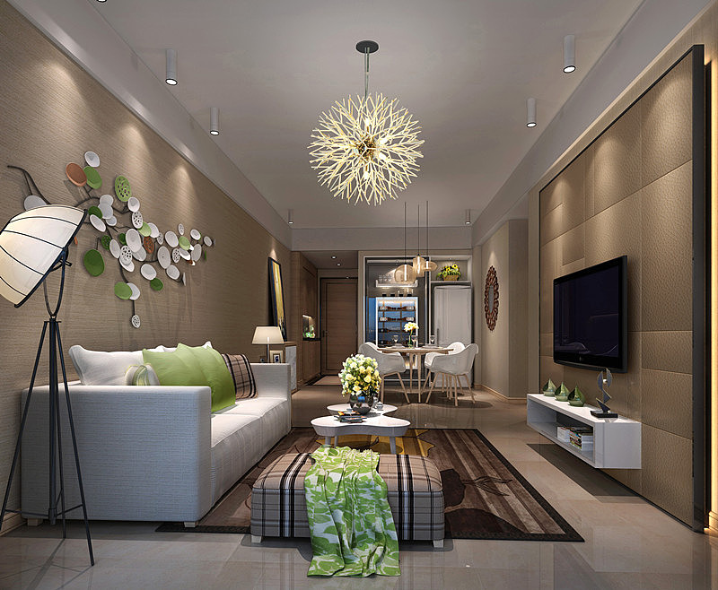 简洁、实用、省钱，是现代简约风格的基本特点，金属材