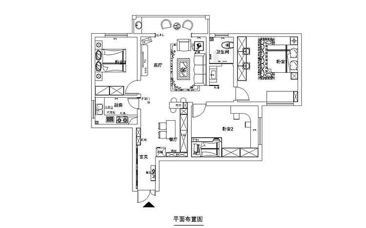 郑州旭日龙园-126平-现代简约