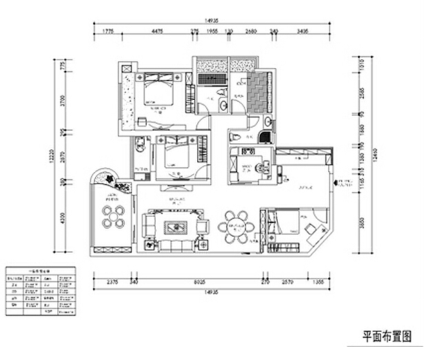 本案的设计风格为简约欧式，营造典雅、自然、高贵的气