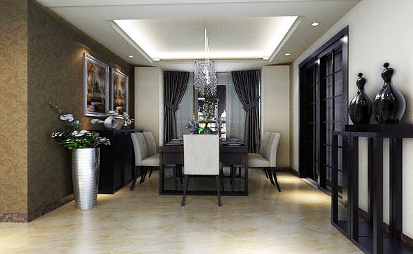 新中式古典居家风格饰品色彩可采用有代表性的中国红和