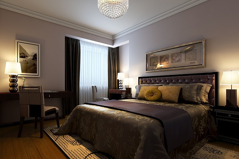 在整个的设计过程中，以简约作为基调，米色的沙发与咖