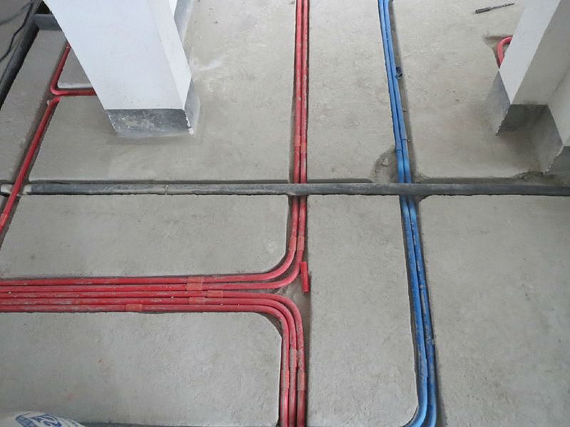 在建工地水电施工现场