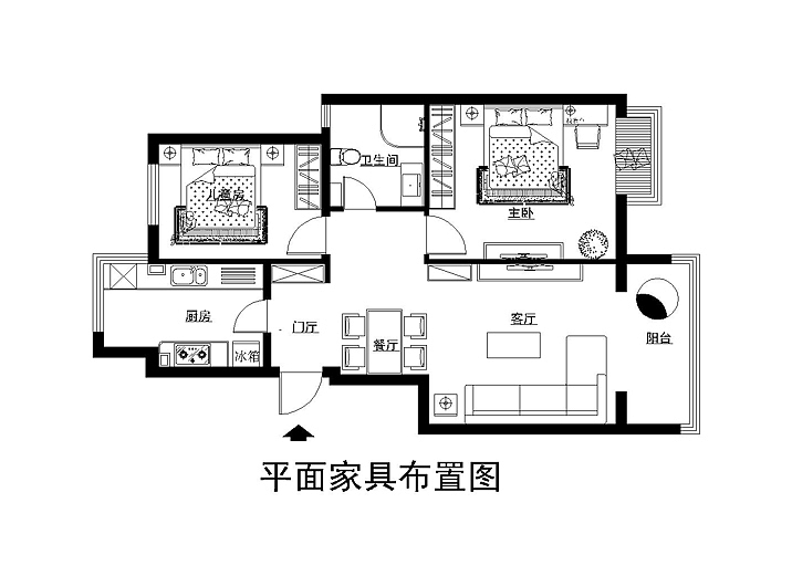 业主是两位较年轻夫妻，家中常住老人，要求设计的氛围
