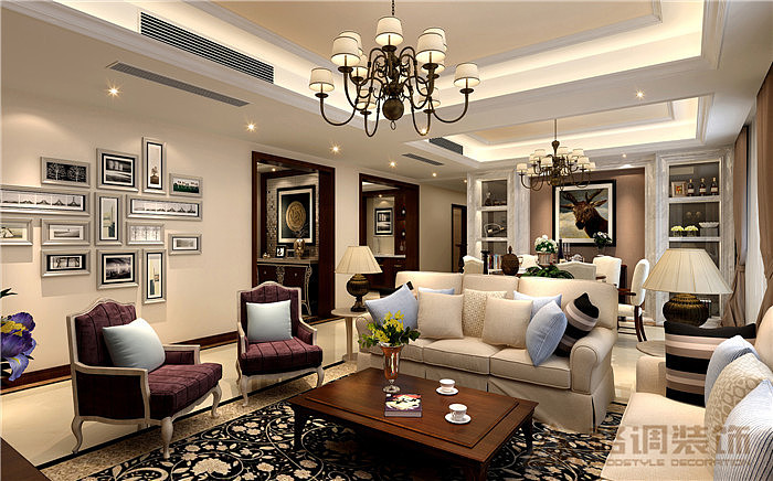 楼盘地址：长嘉汇面积：200㎡造价：9.8万设计风