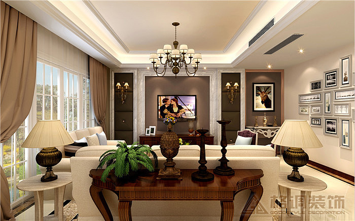 楼盘地址：长嘉汇面积：200㎡造价：9.8万设计风