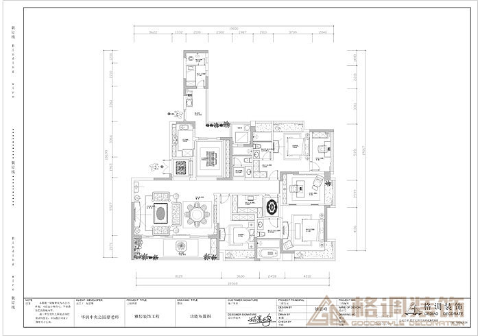 楼盘地址：长嘉汇面积：200㎡造价：9.8万设计风