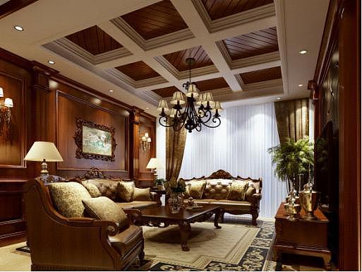 古典欧式风格是追求华丽、高雅的古典，设计风格直接对