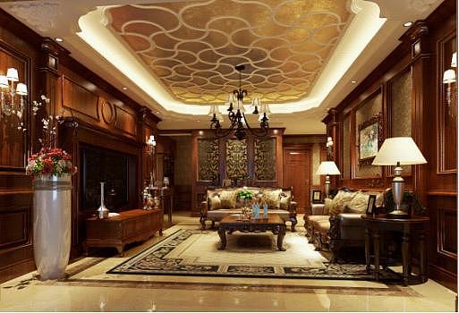 古典欧式风格是追求华丽、高雅的古典，设计风格直接对