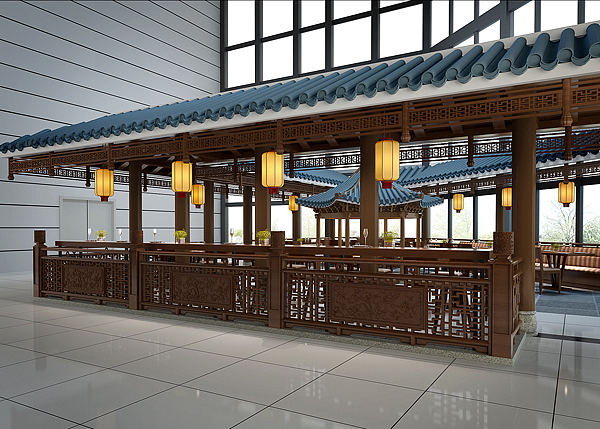 作品名称：【毛泽东纪念馆内部餐厅】 中式风格案例风