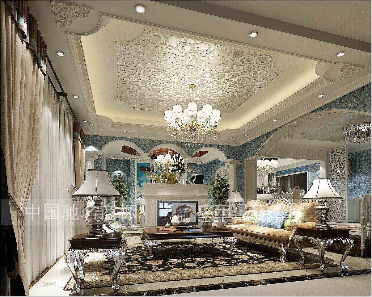 主要用材银泊，金丝玉瑪地砖，墙面艺术印花硅藻泥，新