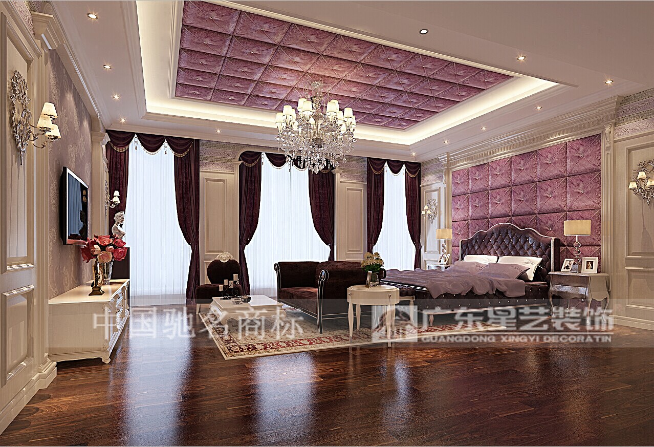 主要用材石材地面拼花，石材墙面，铁艺扶手，护墙板，