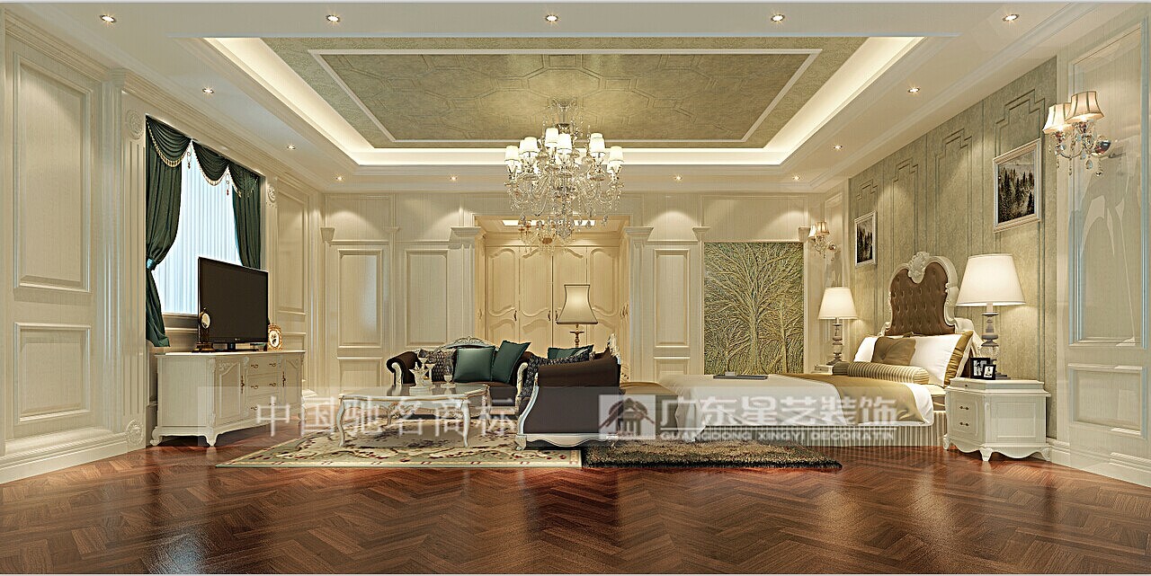 主要用材石材地面拼花，石材墙面，铁艺扶手，护墙板，