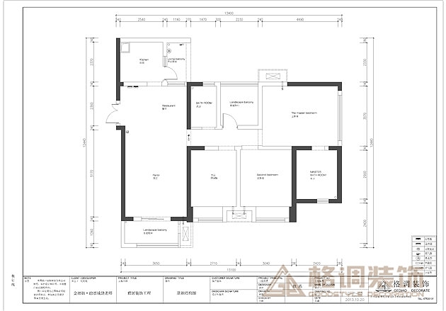 楼盘地址：融景城面积：115㎡造价：5.35万设计
