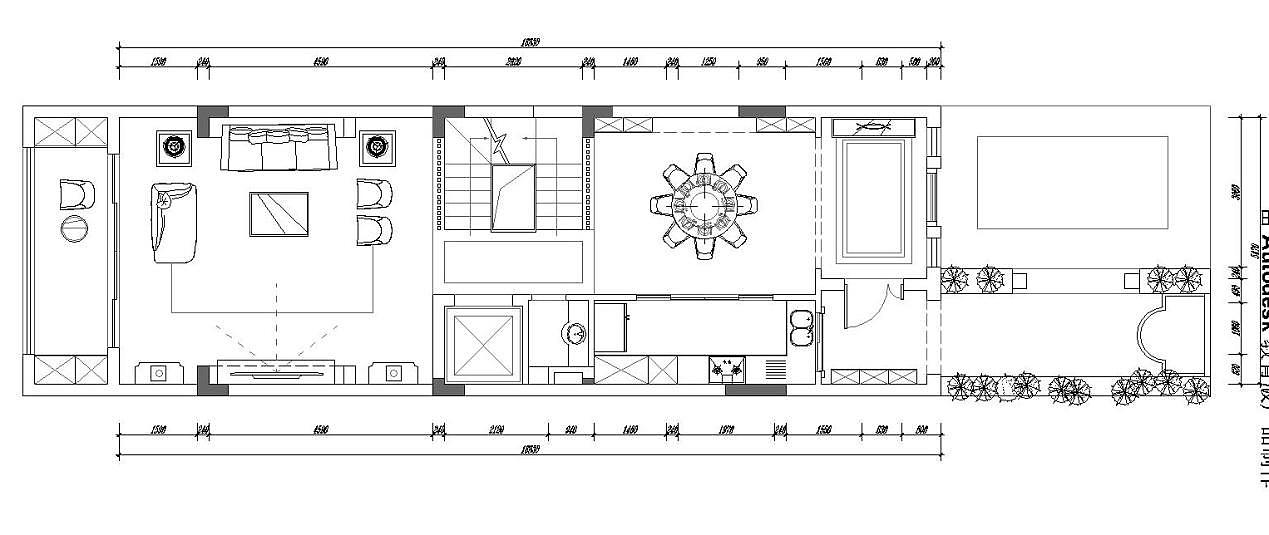 本案明代黄花梨家具为主要基层，融入一些中国结及灯笼