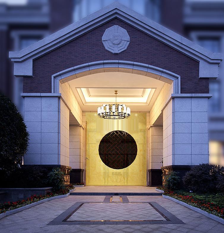 本案明代黄花梨家具为主要基层，融入一些中国结及灯笼