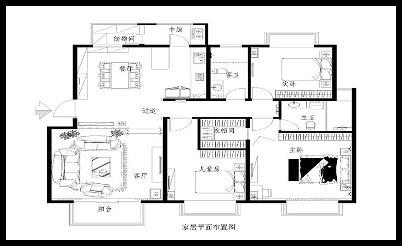 客户为商人,要求稳重大方大气，欧装修打造温馨大方。